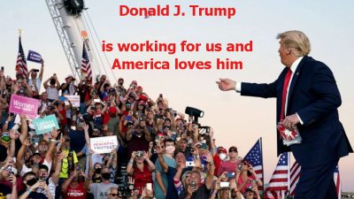 DJT is workinf for us and America loves him 