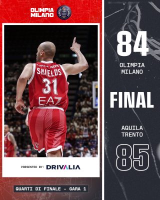 Olimpia milano vs trento gara1 Playoff 