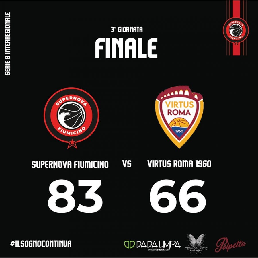 Supernova Fiumicino vs Virtus GVM Roma 1960 finale