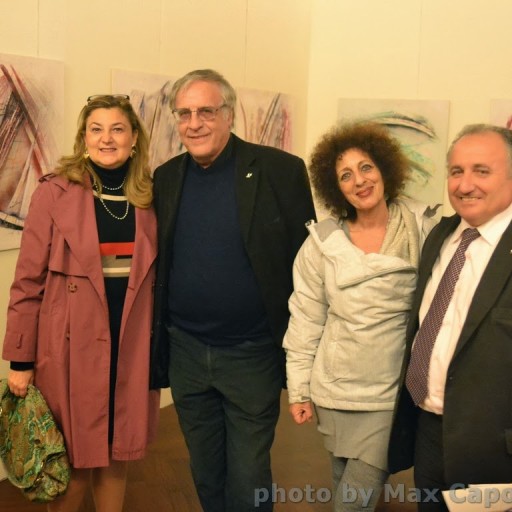 danilo maestosi ad una sua mostra